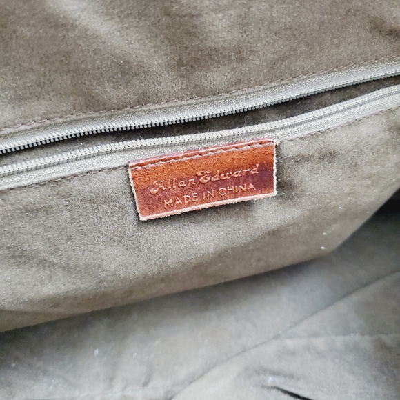 ALLEN EDWARD Handbag Vegan Leather Doctor's Tote Bag - Picture 9 of 13